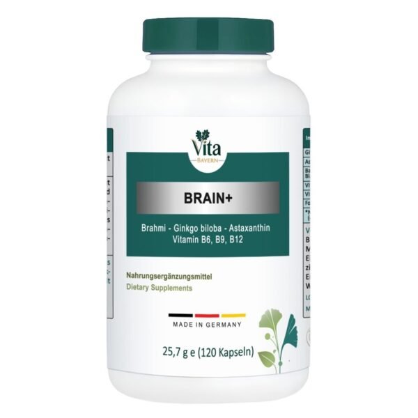 VITA ELIXIA BRAIN+ capsules jar for memory and concentration