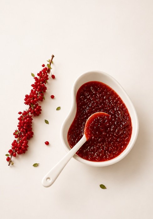 Fresh barberries (Berberis) — a vibrant red superfood