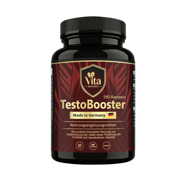 VITA ELIXIA TestoBooster capsules jar for men's vitality